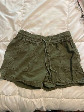 Old Navy Olive Green Athletic Drawstring Shorts